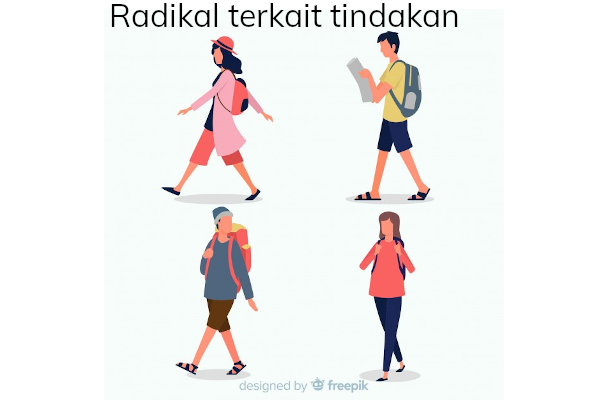 Radikal berkaitan dengan Tindakan